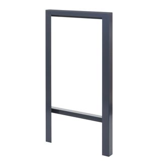 Hhg [nunca Usado] Aparcabicicletas Hhg-305 Aparcabicicletas, Acero Al Carbono Galvanizado Con Recubrimiento En Polvo Para Exteriores 115x60x6cm, Antracita