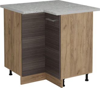 Vicco Armario De Esquina R-line, Gris Noble, 75.6 Cm Et M&aacute;rmol