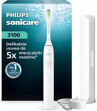 Philips Cepillo De Dientes S&oacute;nico Philips Sonicare 3100 Hx4033/21 + Estuche (1 Unidad)