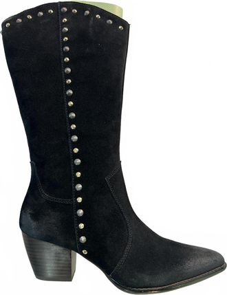 Salvia Womens Vizalo Suede Tall Boot In Black