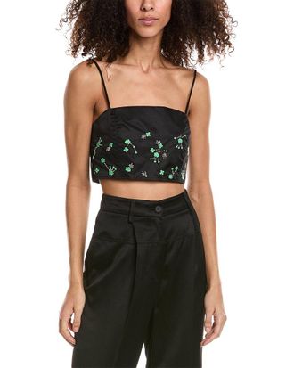 Ganni Embellished Bandeau Top