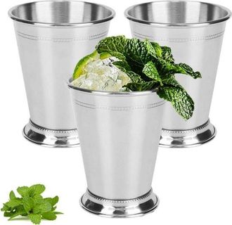 OEM Juego De 3 Copas De C&oacute;ctel De Acero Inoxidable Para Bebidas Combinadas, Perfectas Para Bares Y Fiestas - 400 Ml
