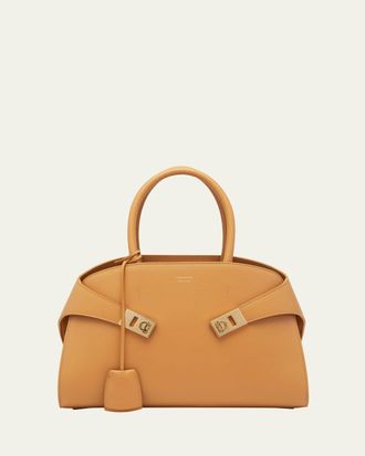 Ferragamo Hug Small Leather Top-Handle Bag