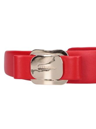 Ferragamo Womens Accessories Red Calf Leather