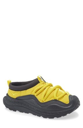 Hoka One One Ora Primo Slip-On Sneaker in Yellow Gold /Black at Nordstrom, Size 10.5