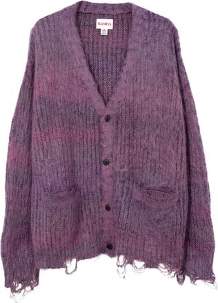 Bows & Arrows Cardigan con frange - Viola