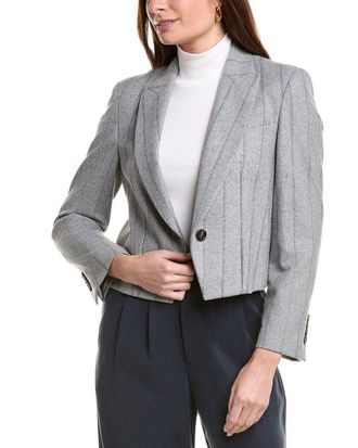 Brunello Cucinelli Wool & Silk-Blend Blazer