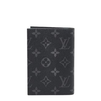 Louis Vuitton Pre-owned Wallets, male, Black, Size: ONE SIZE Pre-owned Couverture Passeport NM Monogram Passport Case