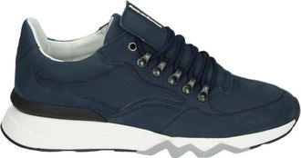 Floris Van Bommel Schoenen, Heren, Blauw, 42 1/2 EU, Leer, De Zager 01.08