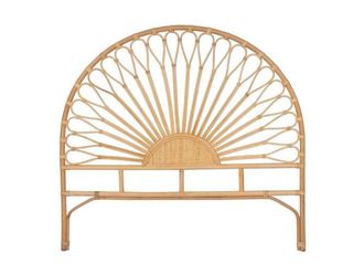 Vente-Unique 140 Cm Headboard - Rattan - Natural - SOLIA in Light Oak | Size: Double