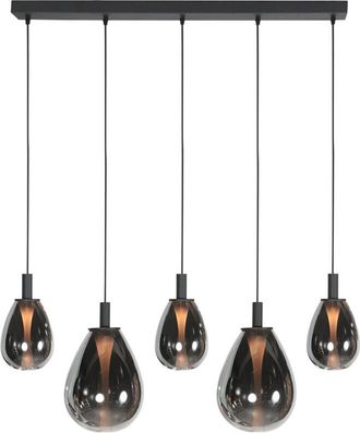 Steinhauer L&aacute;mpara Colgante - Glimsy - Negro - Vidrio - Gran - Steinhauer