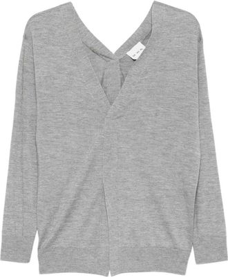 SA SU PHI Front And Back V-Neck Sweater