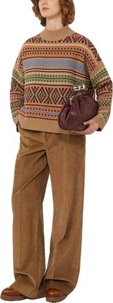 Weekend by Max Mara Wool Jacquard Sweater - Beige