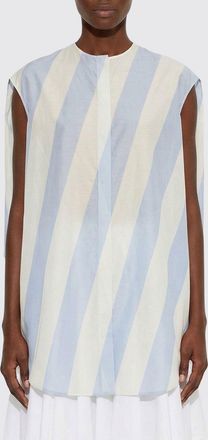 Jacquemus Camicia smanicata Jacquemus in misto cotone a righe