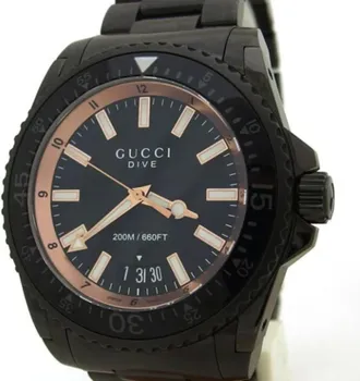 Gucci Pre-owned Watches, male, Black, Size: ONE SIZE Pre-owned Dive Wristwatch