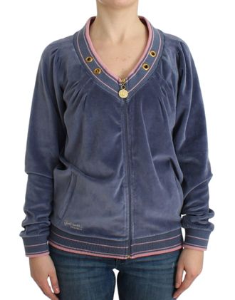 Cavalli velvet zipup Womens sweater