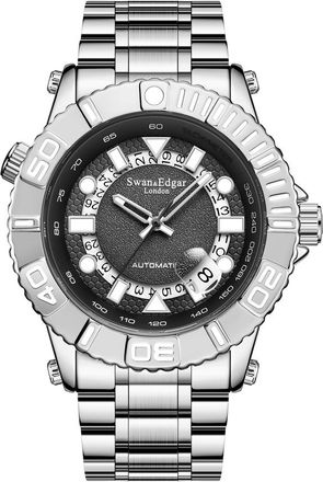 Swan & Edgar Geometric Racer Automatic Black Dial Mens Watch SE1471
