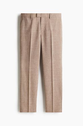 H&M Anzughose in Regular Fit - Beigemeliert