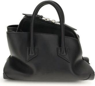 The Attico La Passeggiata Top Handle Bag Black