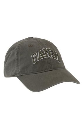 Ganni Washed Cotton Canvas Baseball Cap in Kalamata at Nordstrom