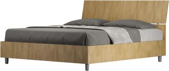 ITYhome Canap&eacute; abatible 160x190 efecto madera roble natural