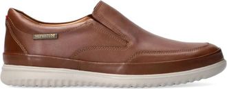 Mephisto Bruine Instapper Twain - Heren - Loafers - Bruin - 40 1/2 EU - Leer - Schoenen
