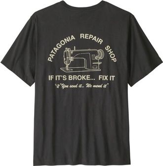 Patagonia Repair Shop T-Shirt T-Shirt f&uuml;r Herren | schwarz/grau
