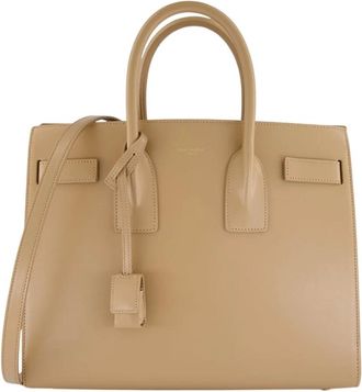 Saint Laurent Small Sac De Jour - female - Saint Laurent - Shopping Bags - Beige - ONE SIZE - Bags