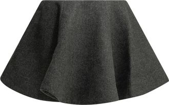 Ganni Falda Peacoat - Skirts - Mujer - Gris - XS