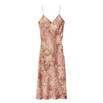 BA&SH Ba&Sh, Midi Dresses, female, Pink, Size: XS Long Fluid Dress