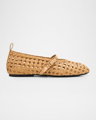 Rag & Bone Spire Woven Mary Jane Ballerina Flats