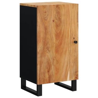 Berkfield Home Sideboard with Door 40x31x75 cm Solid Wood Acacia in Brown | Size: 40 x 31 x 75 cm