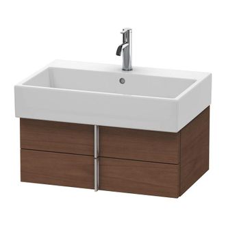 Duravit Duravit Vero Air Mueble De Pared 68,4 X 43,1 Cm, 2 Cajones, Para Vero Air 235070, Color (frente/cuerpo): Chapa De Madera Aut&eacute;ntica De Nogal Americano 