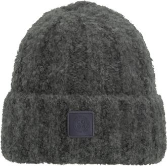 Chillouts Strickm&uuml;tze CHILLOUTS Frauke Hat, Damen, grau (dunkelgrau), Grobstrick, Kunstfaser, M&uuml;tzen Strickm&uuml;tze, Mit breitem Umschlag