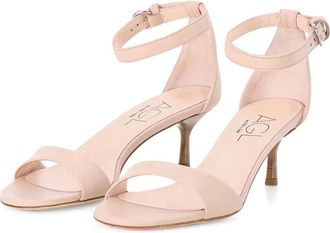 AGL Sandalen met hoge hak - Dames - Sandalen met hakken - Beige - 39 EU - Leer - Schoenen