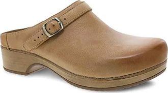 Dansko Womens Berry Milled Burnished Leather Shoes In Tan