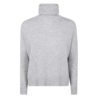 Kujten Kujten, Truien & Vesten, Dames, Grijs, M, Turtleneck Trui in TILA-stijl
