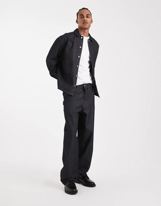 Asos Circular Design Collection - Jeans dritti ampi pesanti blu indaco in coordinato