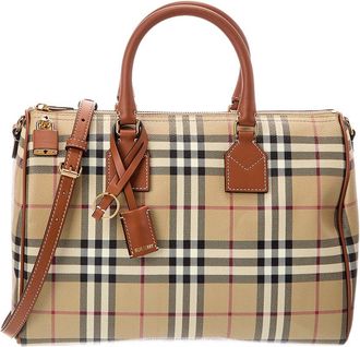 Burberry Check Canvas Luggage Bag