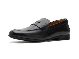 Florsheim Modena Moc Toe Penny Loafer Mens Shoes Black : 10.5 W (3E), Leather/Suede