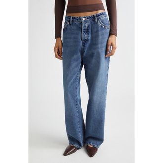 Paloma Wool Crowd Rivet Studded Boyfriend Jeans in Denim at Nordstrom, Size 10 Us