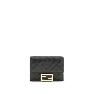 Fendi Zwarte Lams Ovis Aries Aries Portemonnee