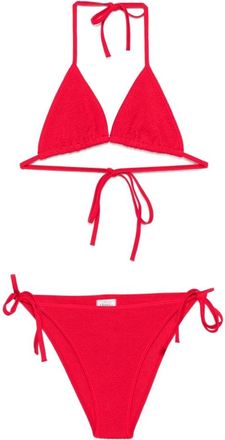 Hunza G Rode Bikini Badpak voor Vrouwen - Dames - Bikinis - Rood - ONE Size - Badmode