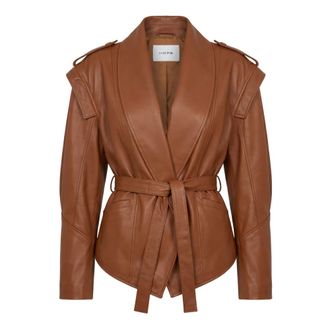 Hope Leather Jackets, female, Brown, Size: M/L Giacca di pelle