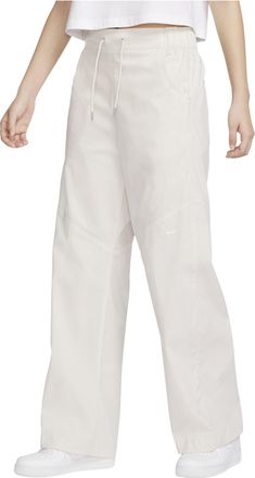 Nike (WMNS) Nike Sportswear Essentials Woven High-Rise Pants Beige FB8285-104