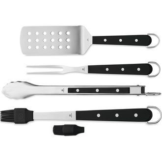 W&uuml;sthof 4-Piece BBQ Set in Black at Nordstrom