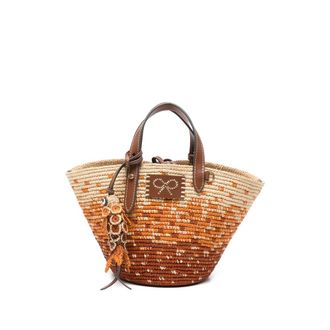 Anya Hindmarch Small Woven Fish-charm Tote Bag