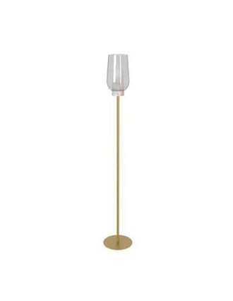 Mantra Mantra L&aacute;mpara De Pie De Cristal Nora El Champ - Blanco/madera, Negro/m&aacute;rmol, Oro/blanco