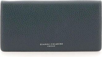 Gianni Chiarini Accessoires, Dames, Groen, ONE Size, Leer, Grain Portemonnee