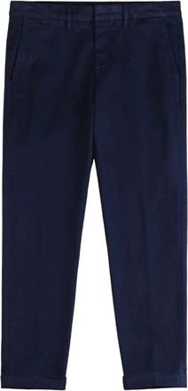 Fay Marineblauwe Straight Leg Jeans - Heren - Slim Fit Jeans - Blauw - W34 - Katoen - Jeans